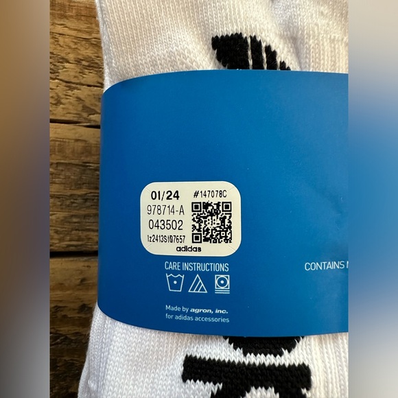 Adidas originals 6pk athletic socks CREW socks - Picture 3 of 3